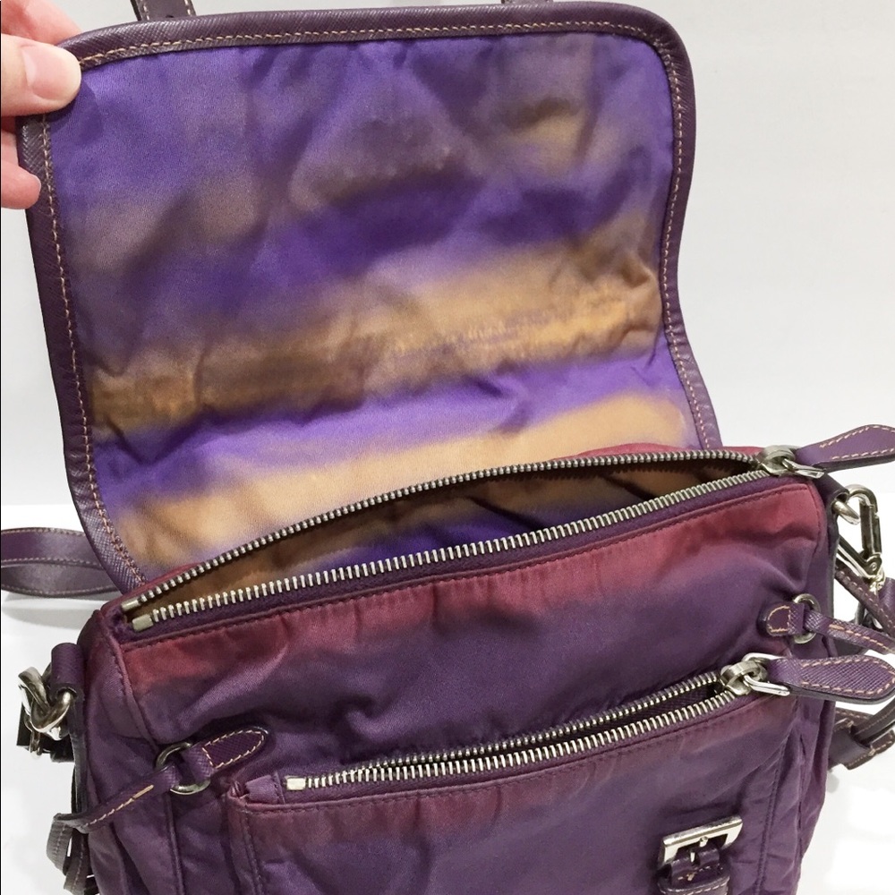 ❤️SOLD❤️Prada purple Tessuto nylon crossbody bag - Picture 7 of 11